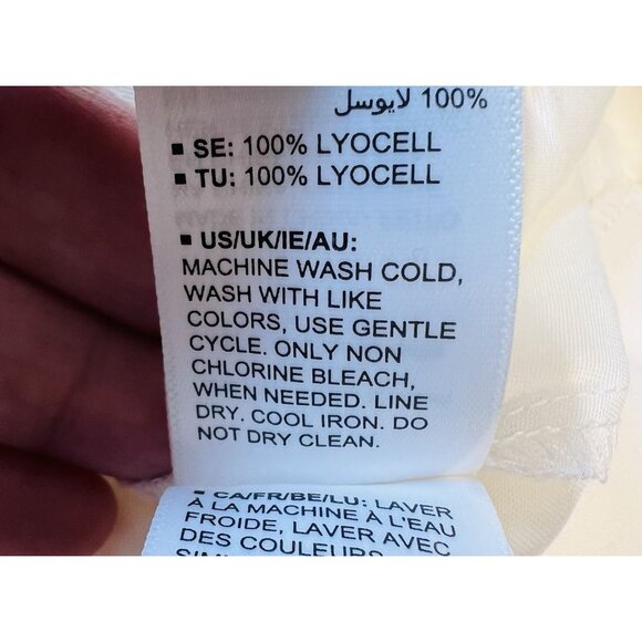 Terea Andrea Pitter Shay Wide Leg Layered Tie Pants 2X Ivory Resort Flowy NWT - Picture 12 of 12